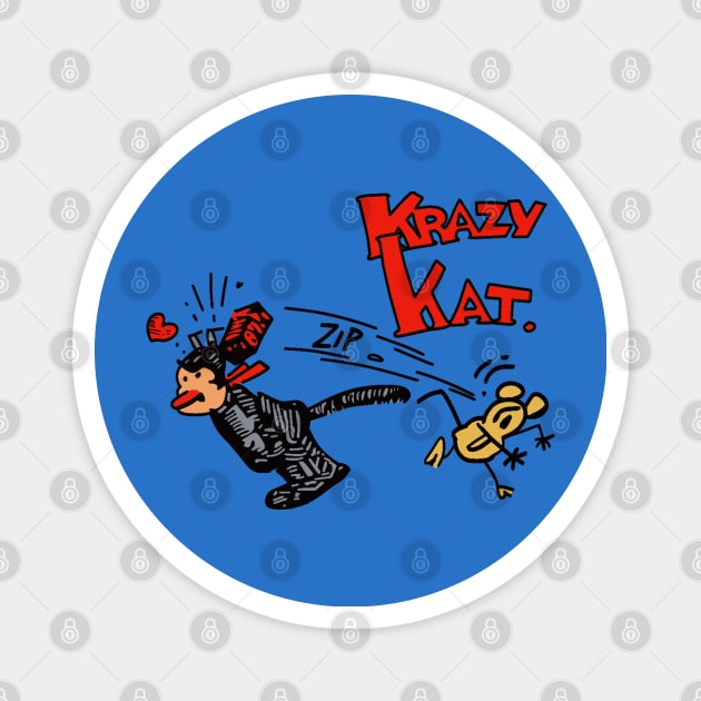 Krazy Kat Classic Comic Magnet by GoneawayGames